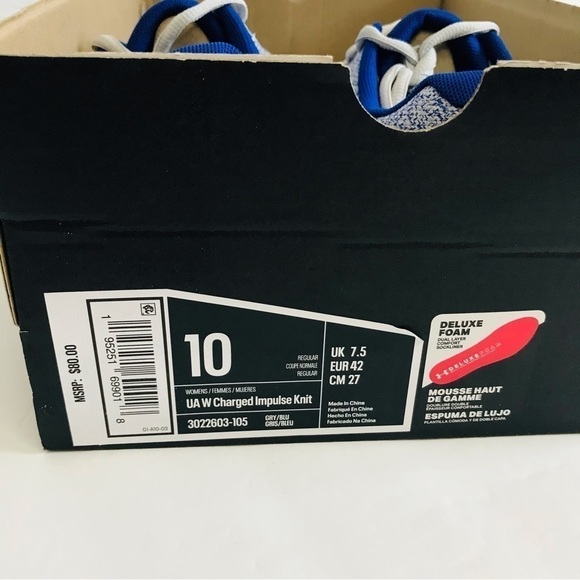 New! Under Armour Charged Impulse Knit Women’s Arch Support Running Shoes - Picture 11 of 11